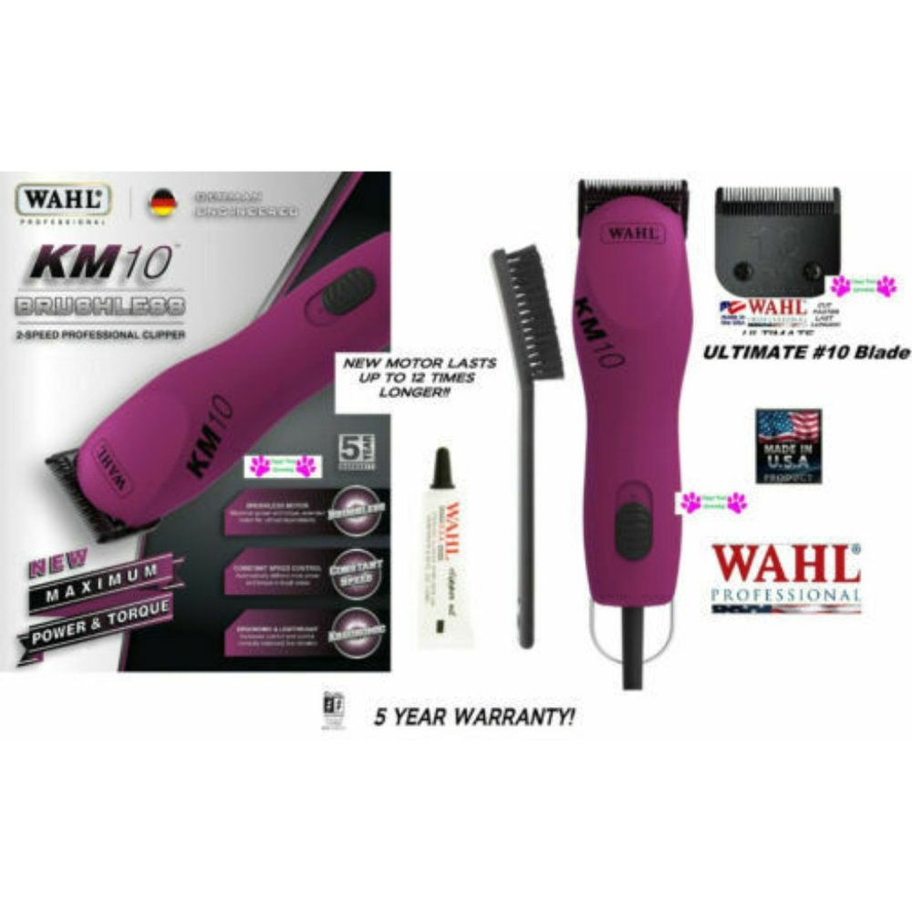 Wahl KM10 Professional clipper 2 Speed Brushless Motor Clipper Berry Pet Animals